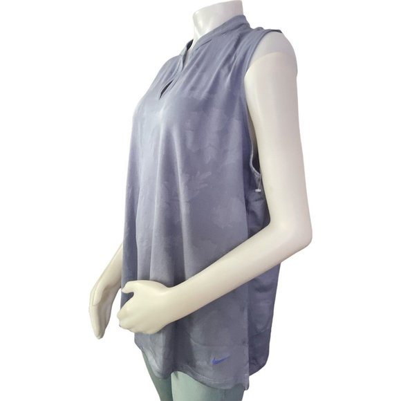 Nike Women's Dri-FIT Sleeveless Golf Polo Blue Size XXL - Picture 2 of 11
